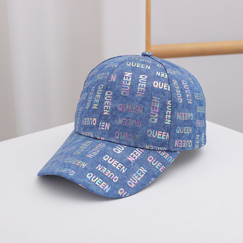 Wholesale baseball cap letter hot stamping sun hat